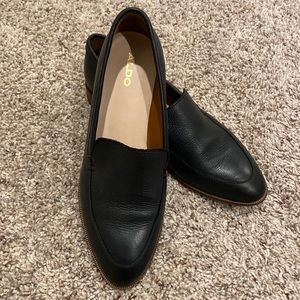 Aldo black loafers. Size 7